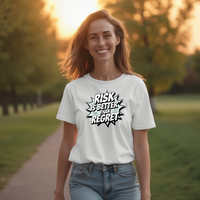 Load image into Gallery viewer, No Regrets Take the Risk Heavyweight Cotton T-Shirt – Classic Fit Casual Wear
