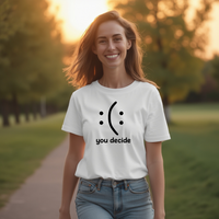 Load image into Gallery viewer, Happy or Sad Heavyweight Cotton T-Shirt – Classic Fit Casual Wear
